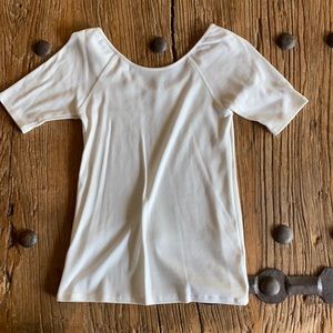 Anthropologie scoop neck ribbed top